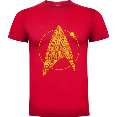 Camiseta Star Trek La Nueva Generación letra - Camisetas David López