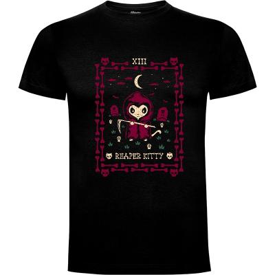 Camiseta Reaper Kitty Tarot Card - Camisetas Cute