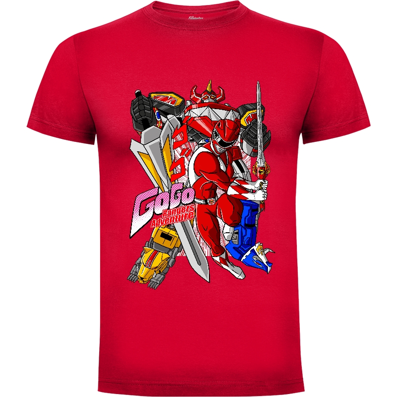 Camiseta Go Go Rangers Adventure (Red)