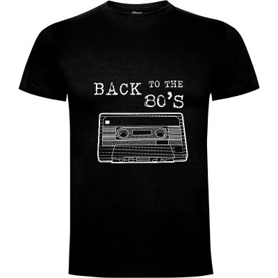 Camiseta Back to 80s white version - Camisetas Retro