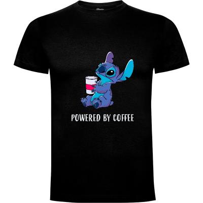 Camiseta Powered By Coffee - Camisetas Leepianti