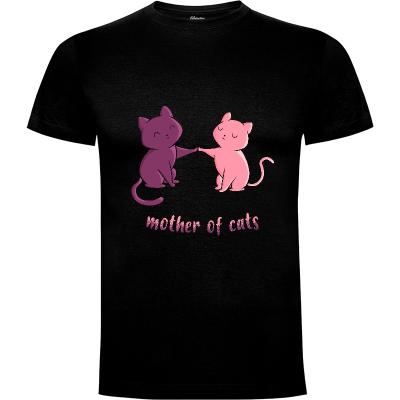 Camiseta Madre de Gatos - Camisetas Cute