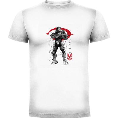 Camiseta Master Chief sumi-e - Camisetas DrMonekers