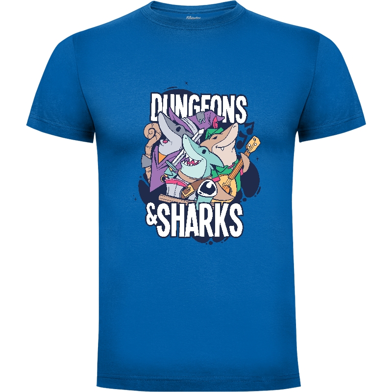 Camiseta Tiburones y Mazmorras