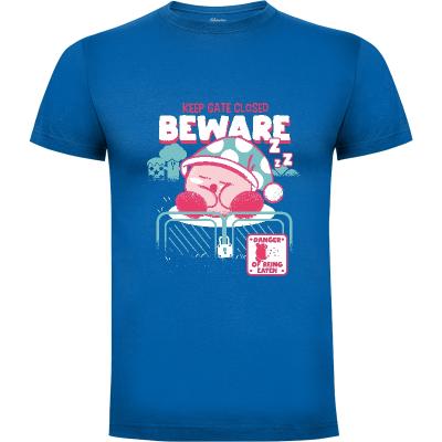 Camiseta Cuidado, peligro de ser comido - Camisetas Frikis