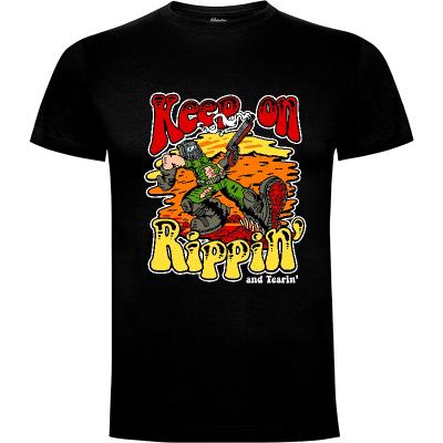 Camiseta Keep on Rippin' v2 - Camisetas Demonigote