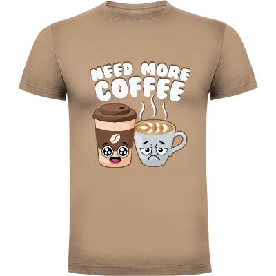 Camiseta Need more coffee - Camisetas Graciosas