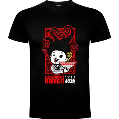 Camiseta Uzumaki Ramen - Swirl Black - Camisetas Otaku
