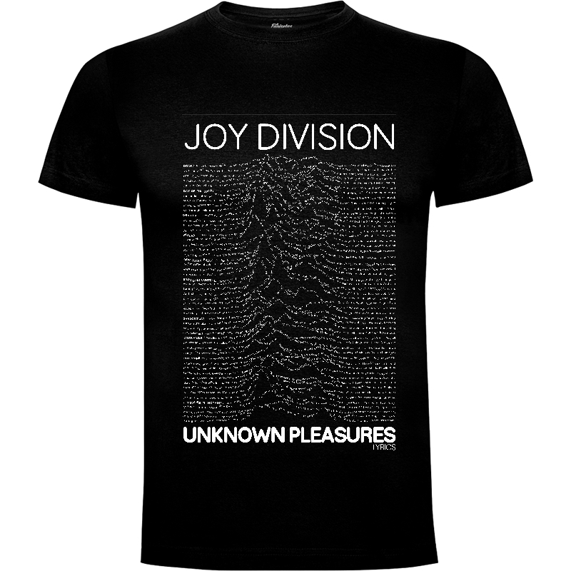 Camiseta JOY DIVISION Unknown Pleasures LYRICS
