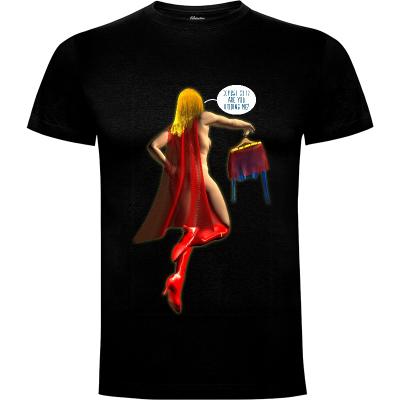 Camiseta Supergirl traje de combate - Camisetas David López