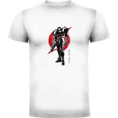 Camiseta Galactic Bounty Hunter sumi-e - Camisetas Otaku