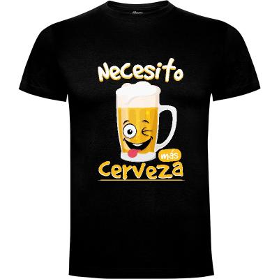 Camiseta Necesito más Cerveza - Camisetas Srbabu