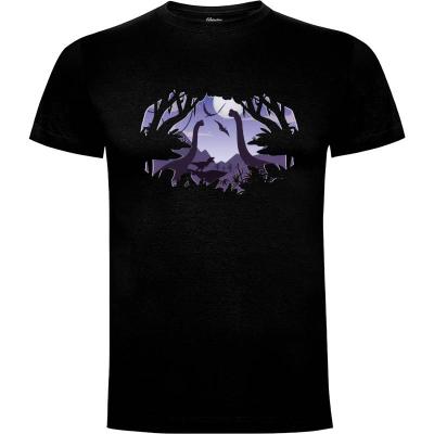 Camiseta Dinosaurios anochecer - Camisetas Srbabu
