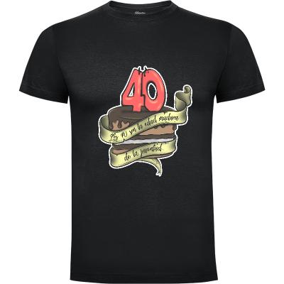 Camiseta Los 40 son la edad madura de la juventud - Camisetas Lallama
