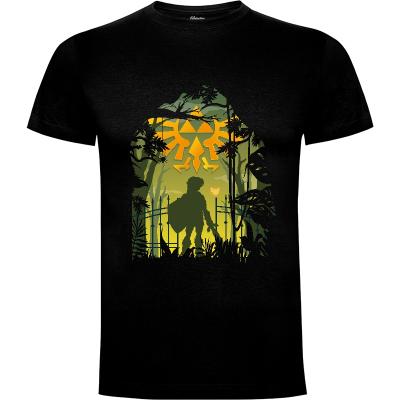 Camiseta Link silueta bosque - Camisetas Srbabu