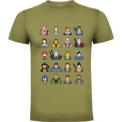 Camiseta Heroes of videogames - Camisetas Escri