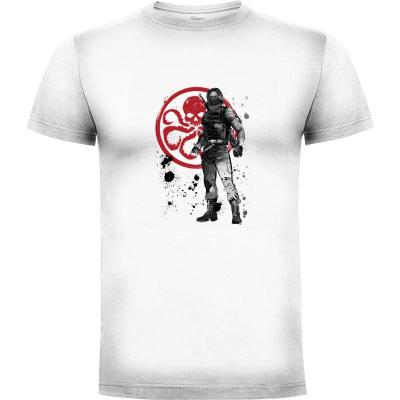 Camiseta Winter Soldier sumi-e - Camisetas DrMonekers