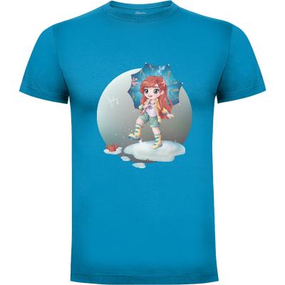 Camiseta Jumping Puddle - Camisetas Kawaii