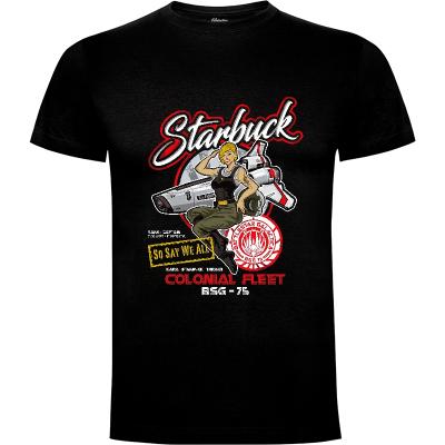 Camiseta Starbuck Colonial Fleet Pilot - Camisetas Alhern67
