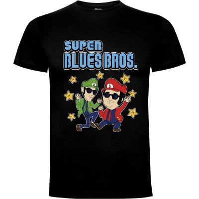Camiseta Super Blues Bros v2 - Camisetas Videojuegos