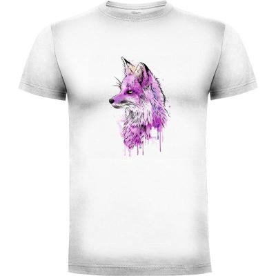 Camiseta Fox Watercolor - Camisetas Originales