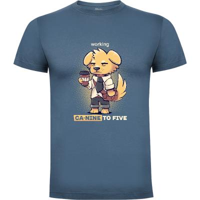 Camiseta Working CaNINE to FIVE - Camisetas Cute