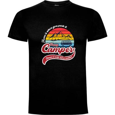 Camiseta Happy Camper - Camisetas DrMonekers
