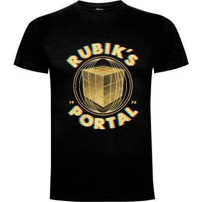 Camiseta Rubiks Portal - Camisetas Retro