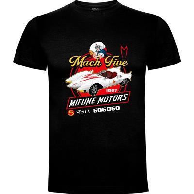 Camiseta Mach Five Mifune Motors Speed Racer - Camisetas Anime - Manga