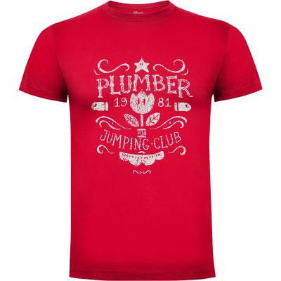 Camiseta Plumber Jumping Club - Camisetas Retro