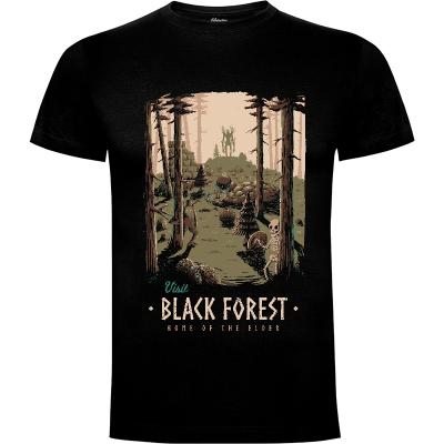 Camiseta Bosque Negro - Camisetas Azafran