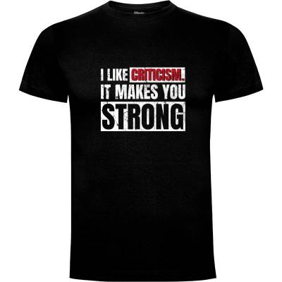 Camiseta I like criticism - Camisetas Frases