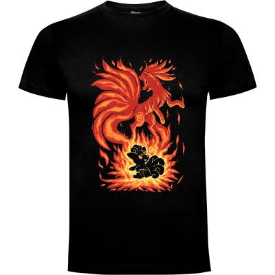 Camiseta The Flame Tailed Fox Within - Camisetas Otaku