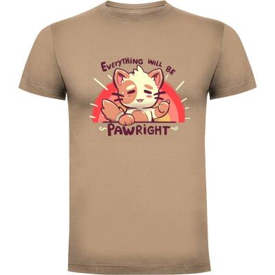 Camiseta Everything will be PAWright - Camisetas Cute
