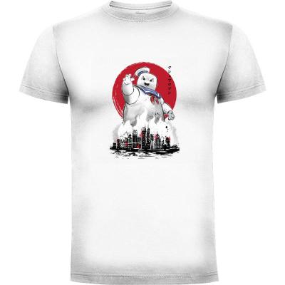 Camiseta Marshmallow man sumi-e - Camisetas De Los 80s