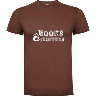 Camiseta Books and coffees - Camisetas vintage