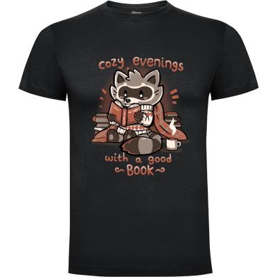 Camiseta Cozy Evenings with a Good Book - Camisetas Cute