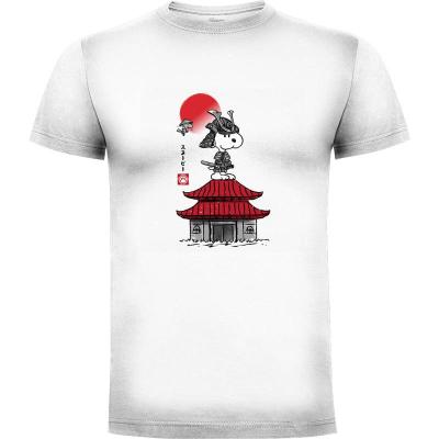 Camiseta Beagle samurai sumi e - Camisetas Frikis