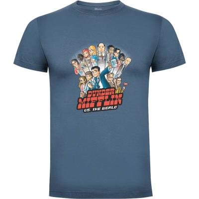 Camiseta Dunder Mifflin vs the world - Camisetas Frikis