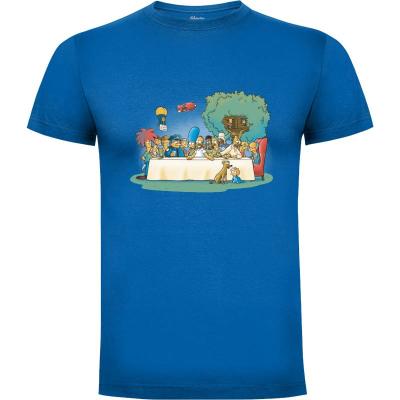 Camiseta Springfield dinner - Camisetas Trheewood - Cromanart