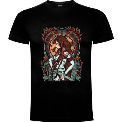 Camiseta Arte de la espada de Asuna en línea - Camisetas Animate