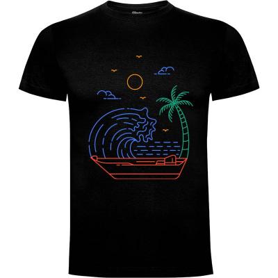 Camiseta contra las olas - Camisetas Naturaleza