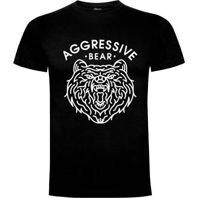 Camiseta Oso agresivo - Camisetas Vektorkita