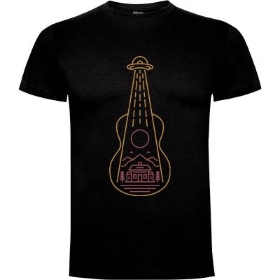 Camiseta Guitarra alienígena - Camisetas Retro