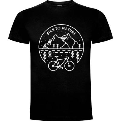 Camiseta Bicicleta a la naturaleza - Camisetas Vektorkita