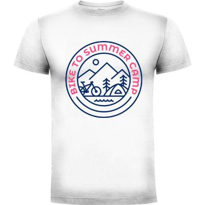 Camiseta Bicicleta al campamento de verano - Camisetas Vektorkita