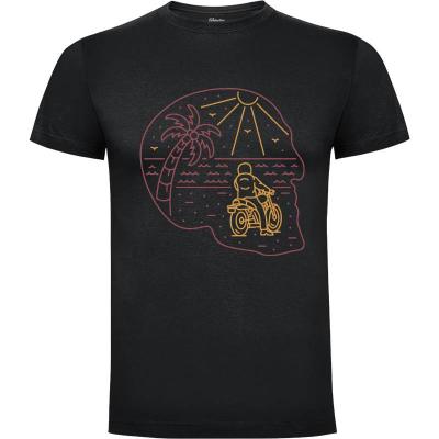 Camiseta Motociclista en Skull Island - Camisetas Retro