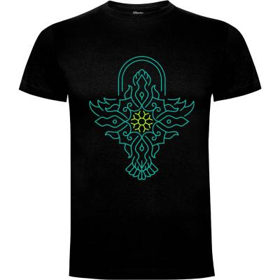 Camiseta Adorno de simetría de pájaro - Camisetas Top Ventas