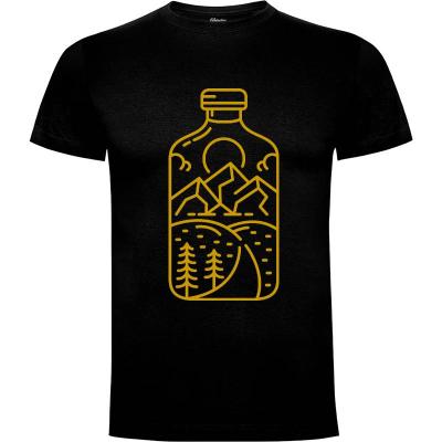 Camiseta botella de aventura - Camisetas Vektorkita