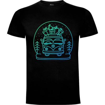 Camiseta furgoneta navideña - Camisetas Vektorkita